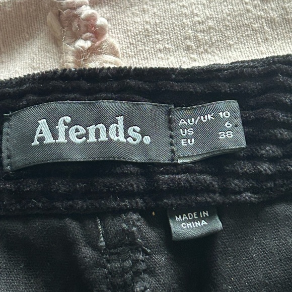 Agenda black corduroy pant - Picture 2 of 3